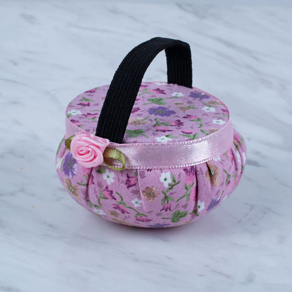 Loren Arm Pincushion, Flower Patterned - Pink - Image 2