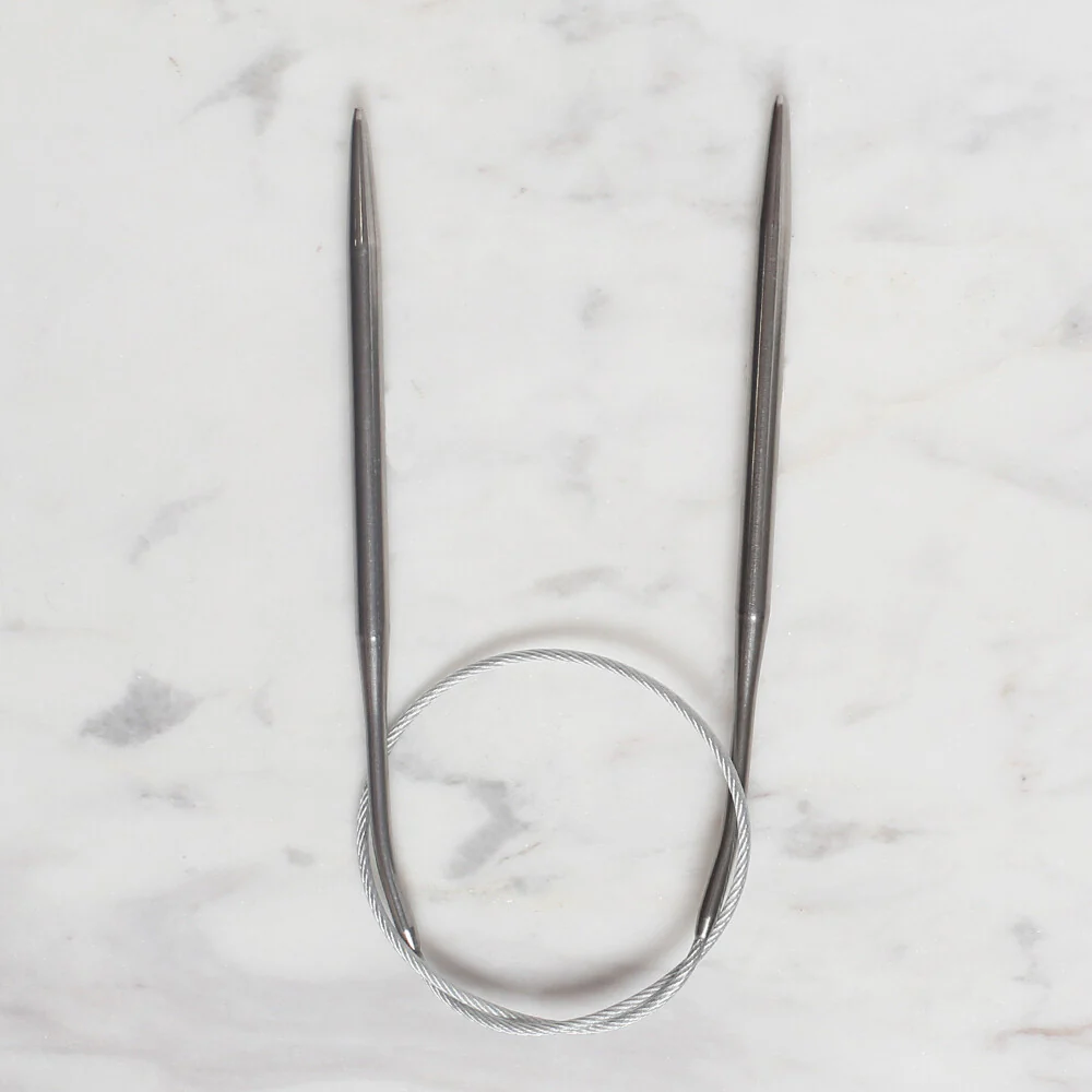 Loren Crafts 4.5mm 40 cm Steel Circular Knitting Needle