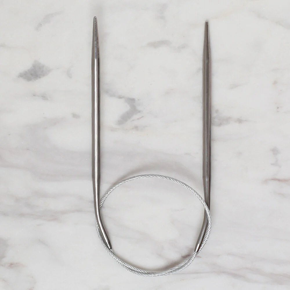 Loren Crafts 4mm 40 cm Steel Circular Knitting Needle