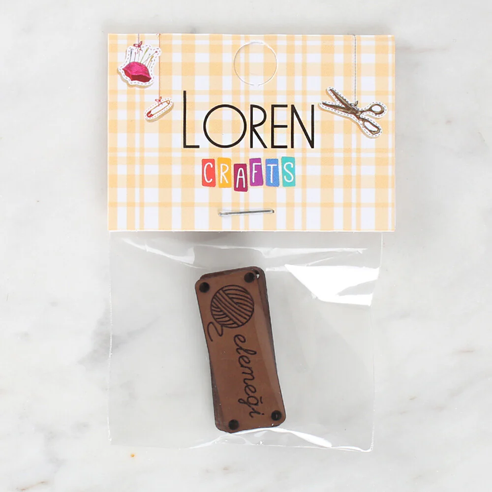 Loren Crafts 5 Pcs "ElemeÄŸi" Leather Badge - 1584 - Image 2