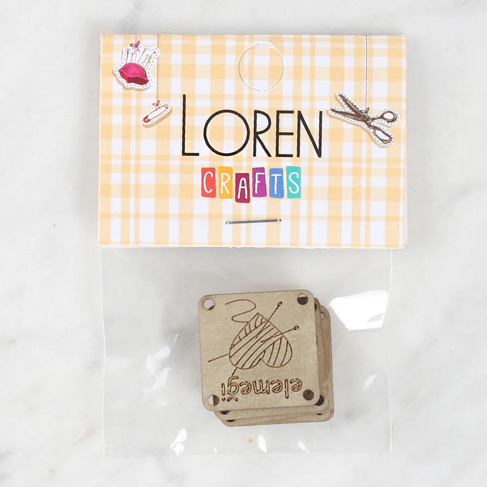 Loren Crafts 5 Pcs Figured Leather Badge - 1569 - Image 2