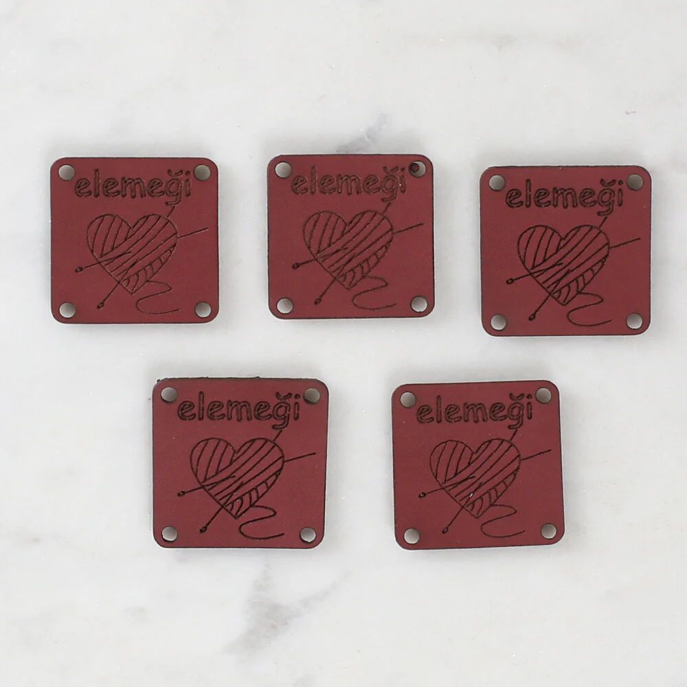 Loren Crafts 5 Pcs Figured Leather Badge - 1570