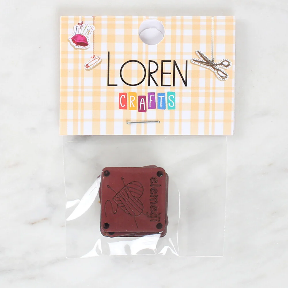 Loren Crafts 5 Pcs Figured Leather Badge - 1570 - Image 2