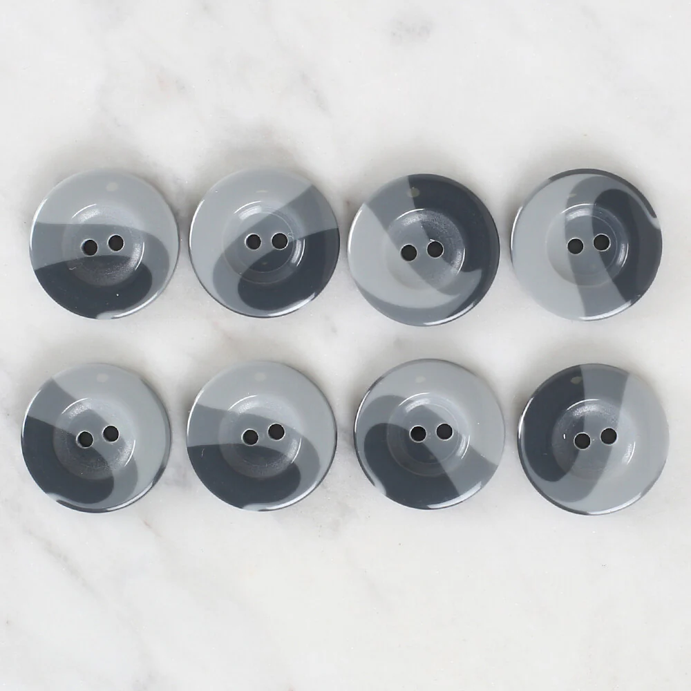 Loren Crafts 8 Pack Button, Blue - 1137 - Image 2