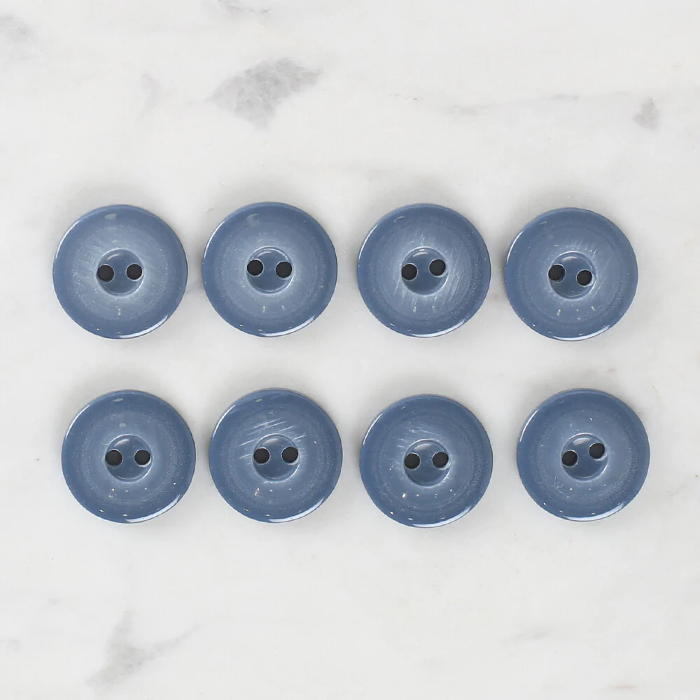 Loren Crafts 8 Pack Button, Blue - 1145 - Image 2