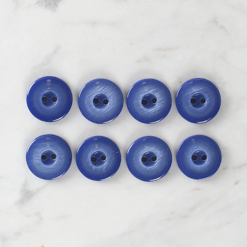 Loren Crafts 8 Pack Button, Blue - 1117 - Image 2