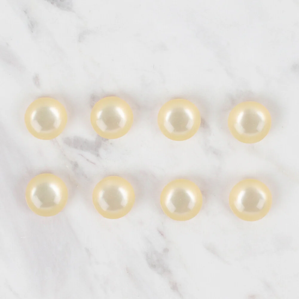 Loren Crafts 8 Pack Button, Light Yellow - 50 - Image 2