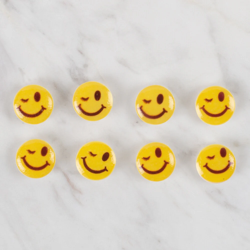 Loren Crafts 8 Pack Button, Yellow - 661 - Image 2