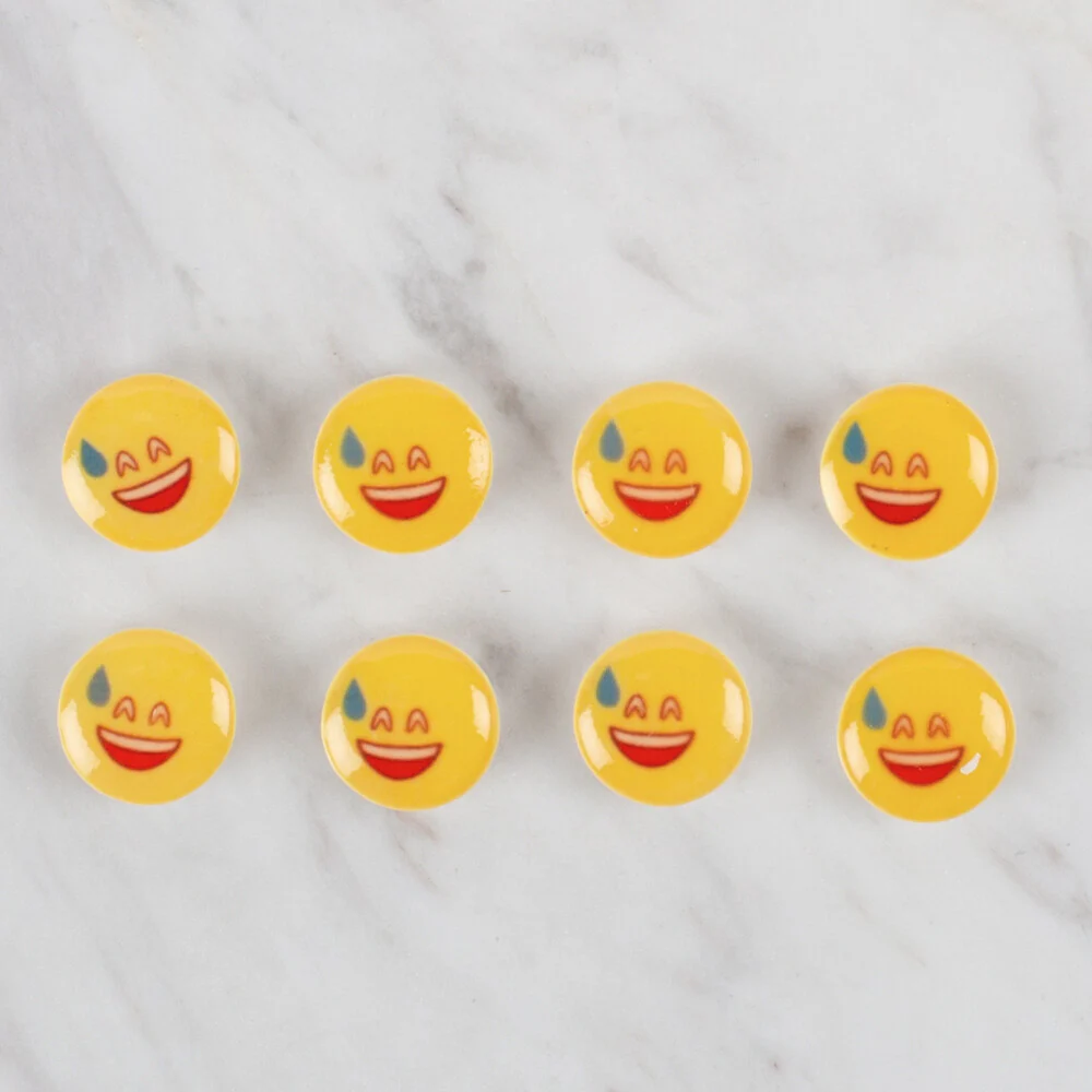Loren Crafts 8 Pack Button, Yellow - 662 - Image 2