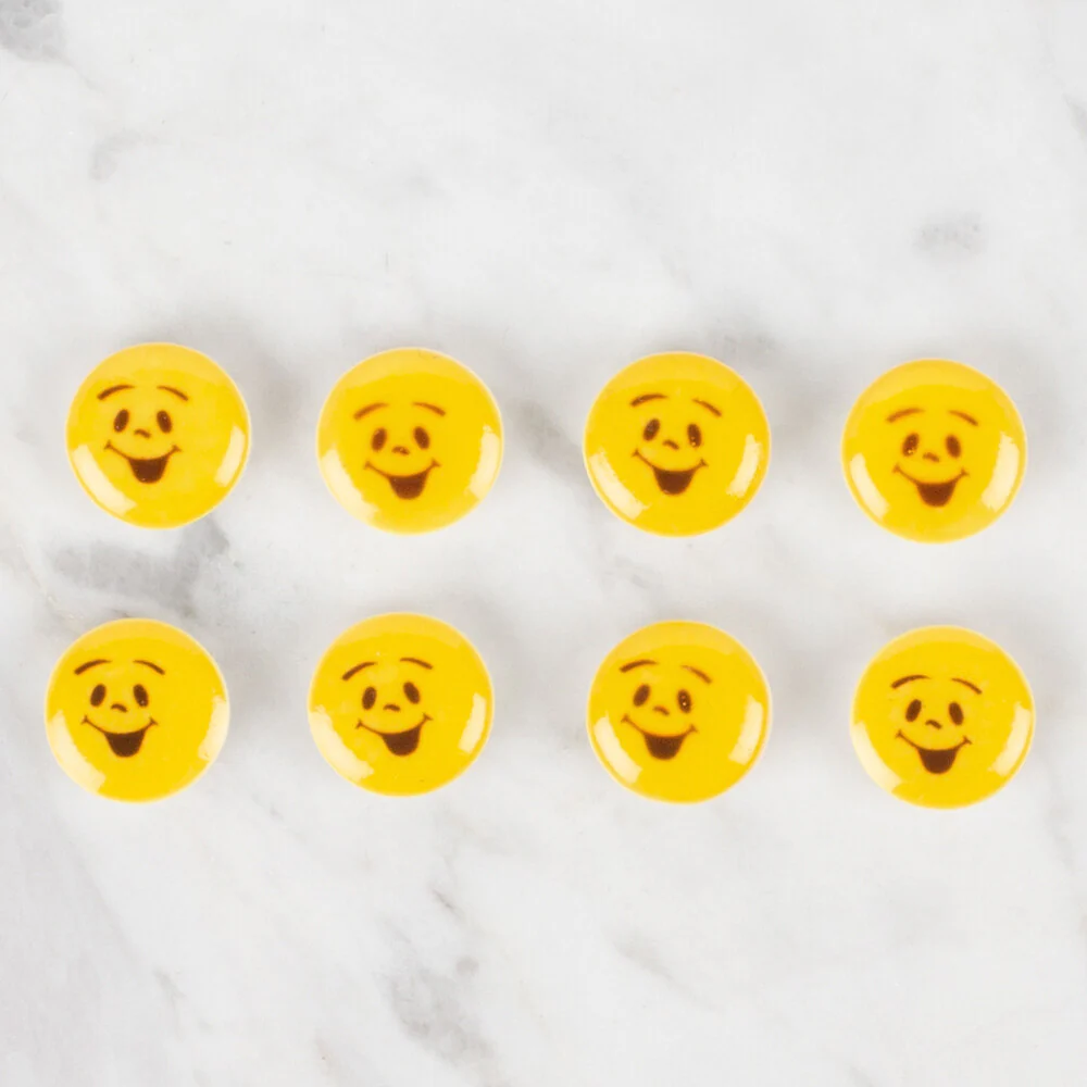 Loren Crafts 8 Pack Button, Yellow - 671 - Image 2