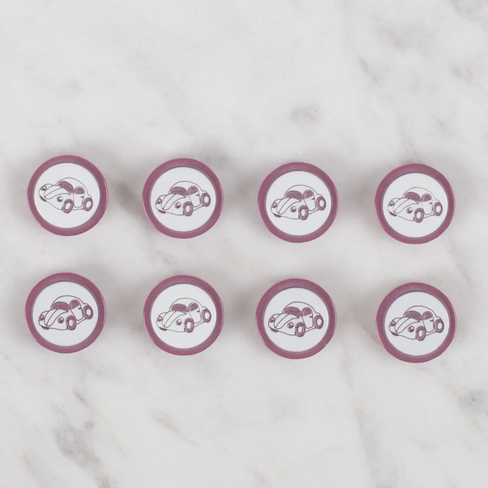 Loren Crafts 8 Pack Car Button - 396 - Image 2