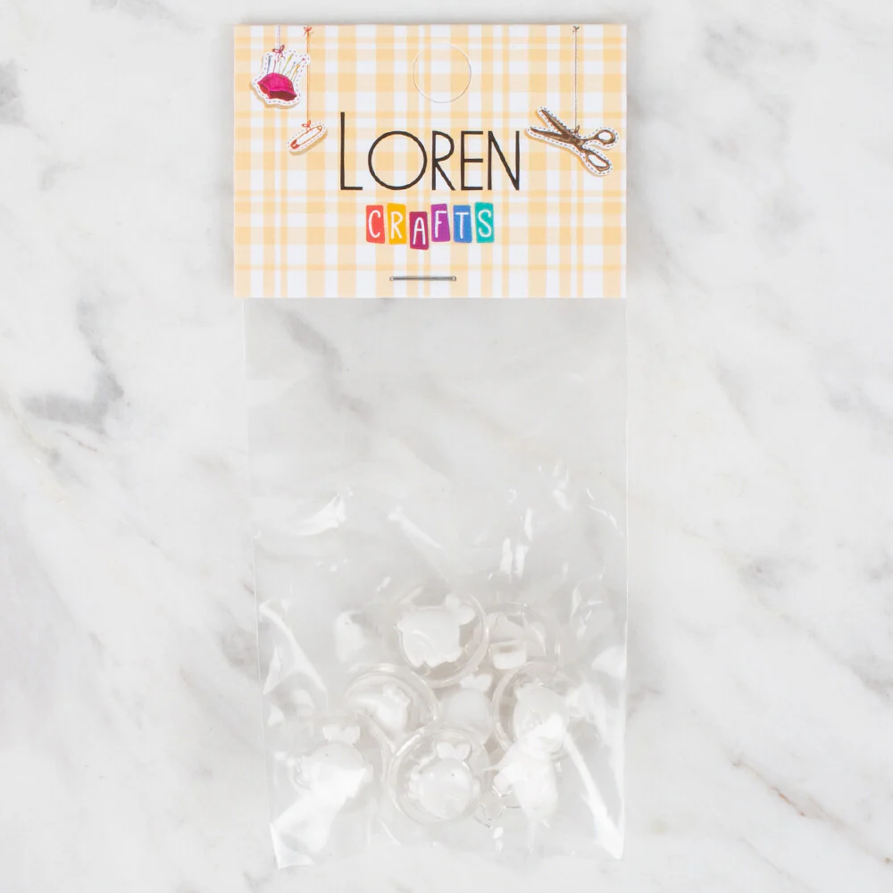 Loren Crafts 8 Pack Fish Button - 281