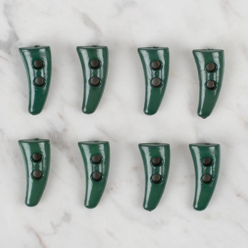 Loren Crafts 8 Pack Shepherd Button, Dark Green- 125 - Image 2