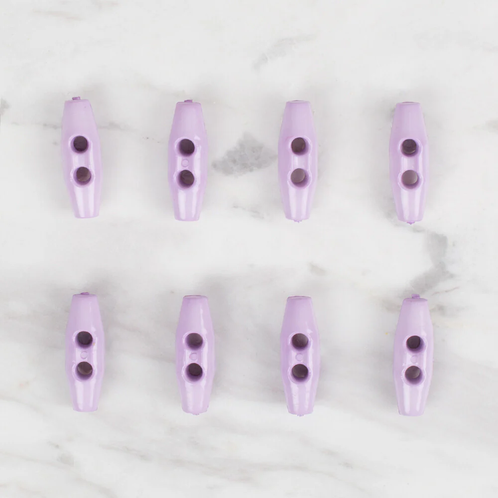 Loren Crafts 8 Pack Shepherd Button, Lilac - 107 - Image 2