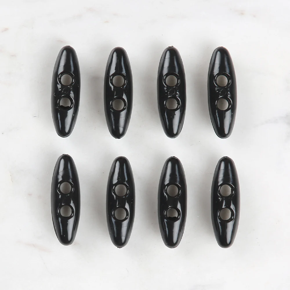 Loren Crafts 8 Pack Shepherd Button, Black - 109 - Image 2