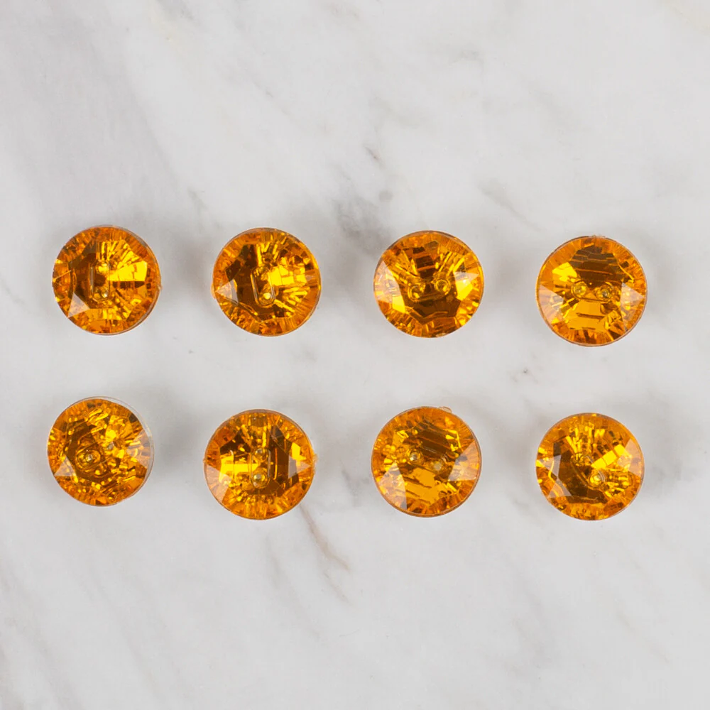 Loren Crafts 8 Pack Shiny Button - 223 - Image 2
