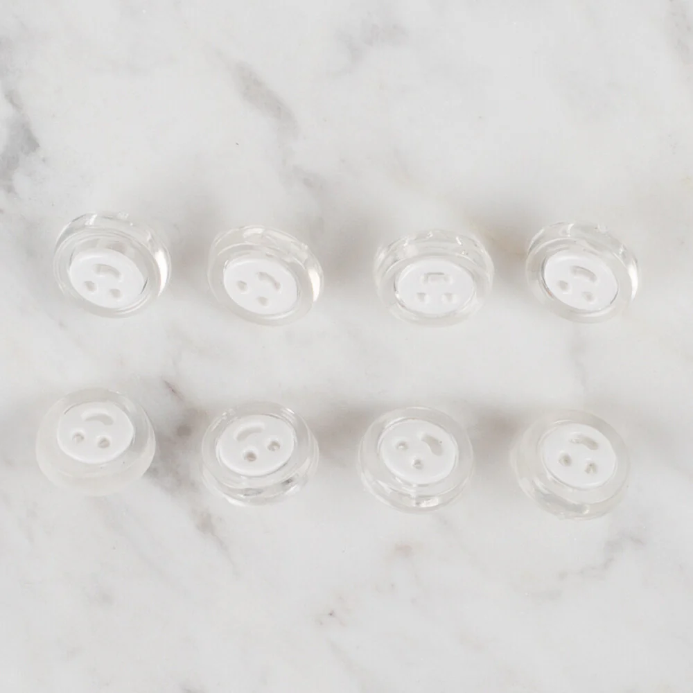 Loren Crafts 8 Pack Smile Button - 275 - Image 2