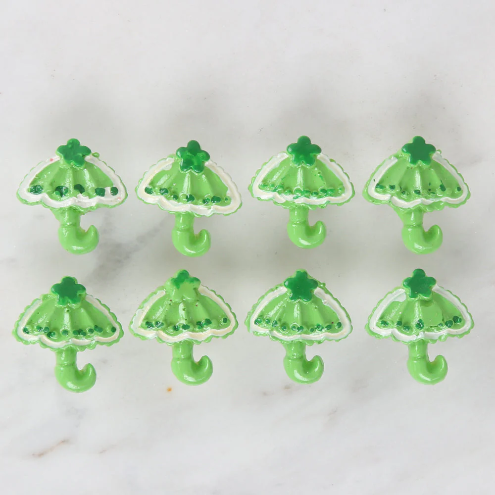 Loren Crafts 8-piece Green Umbrella Button - 3013 - Image 2