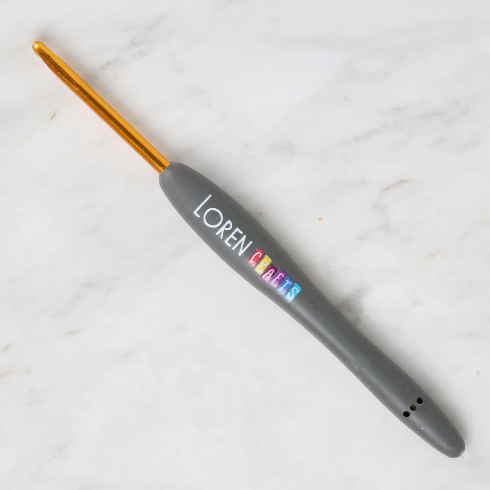 Loren Crafts Golden Tip Soft Handle Wool Crochet Hook LRN - 041 3,5 mm - Image 2