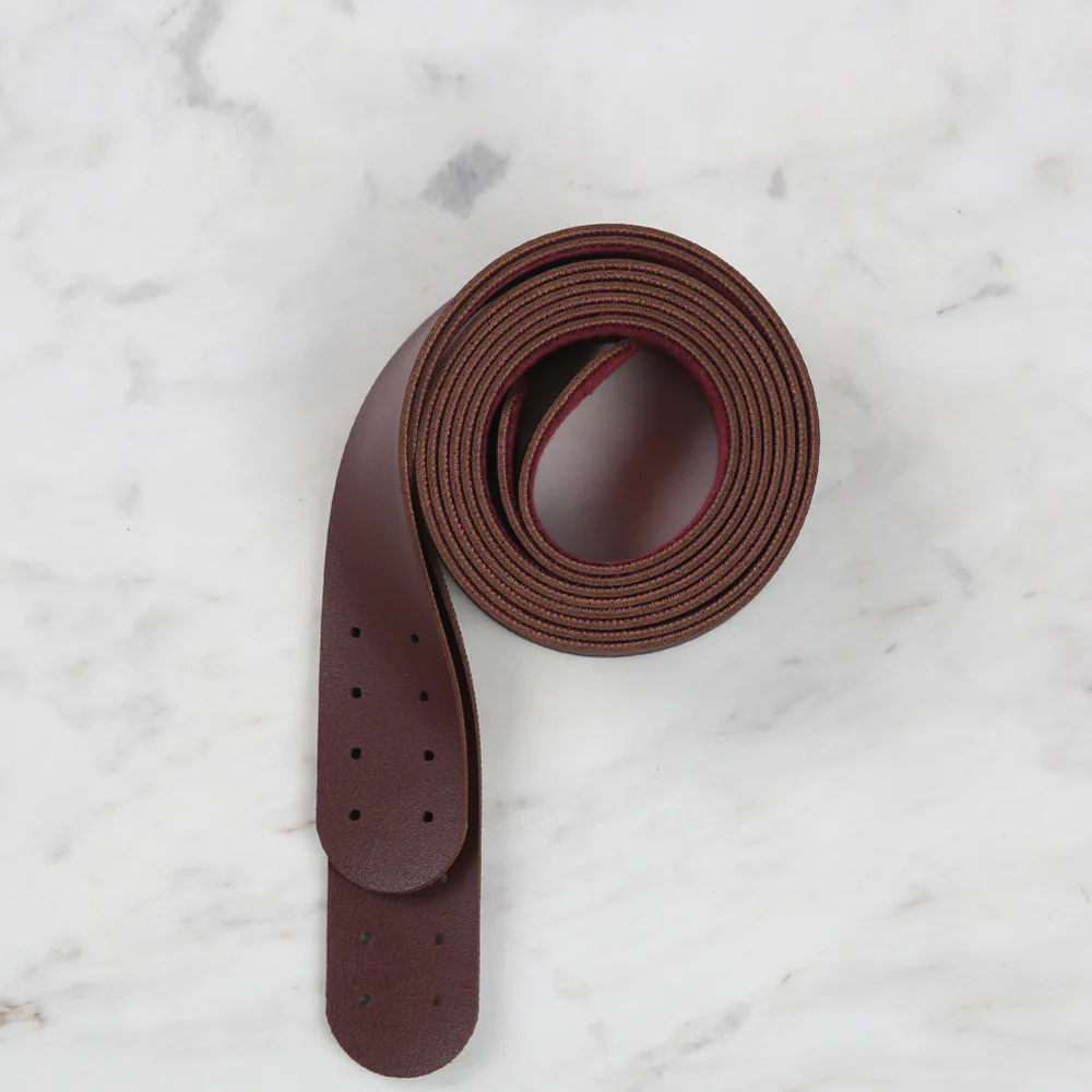 Loren Crafts Leather Bag Handle 2 pcs - Burgundy - Image 2