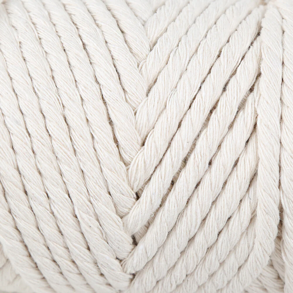 Loren Decor Macrame Yarn, Cream - L002 - Image 2
