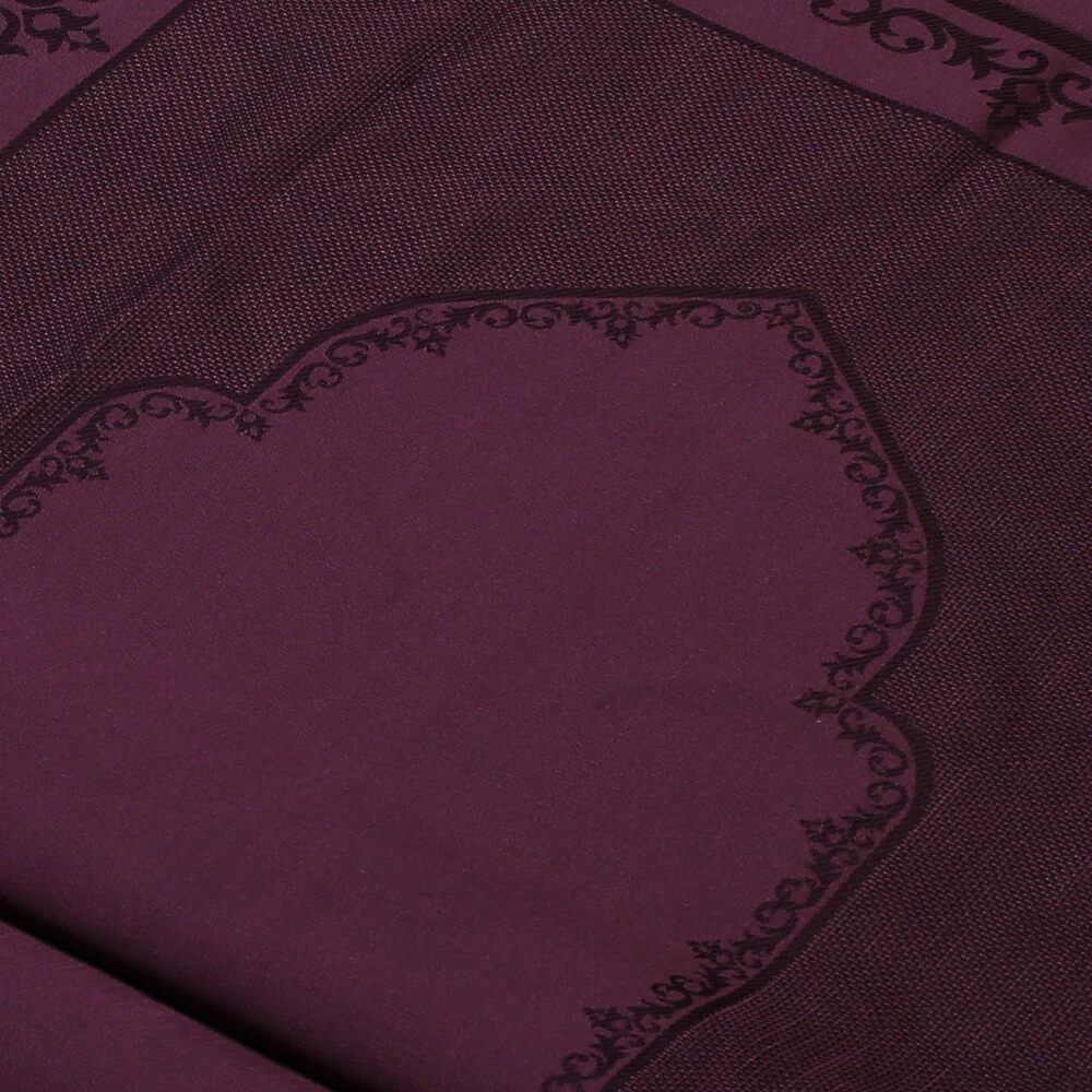 Loren Embroidery Fabric, Aubergine Purple - Image 2