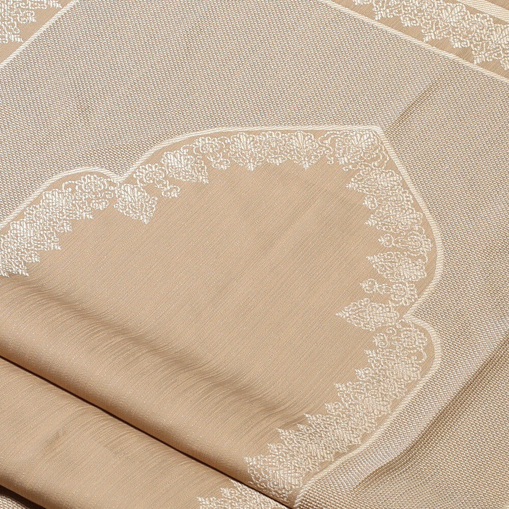 Loren Embroidery Fabric - Beige - Image 2
