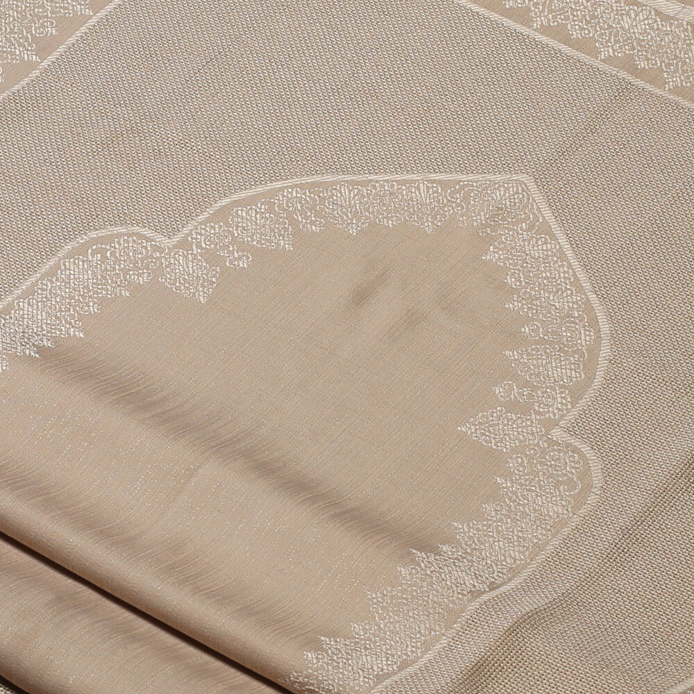 Loren Embroidery Fabric - Beige - Image 2