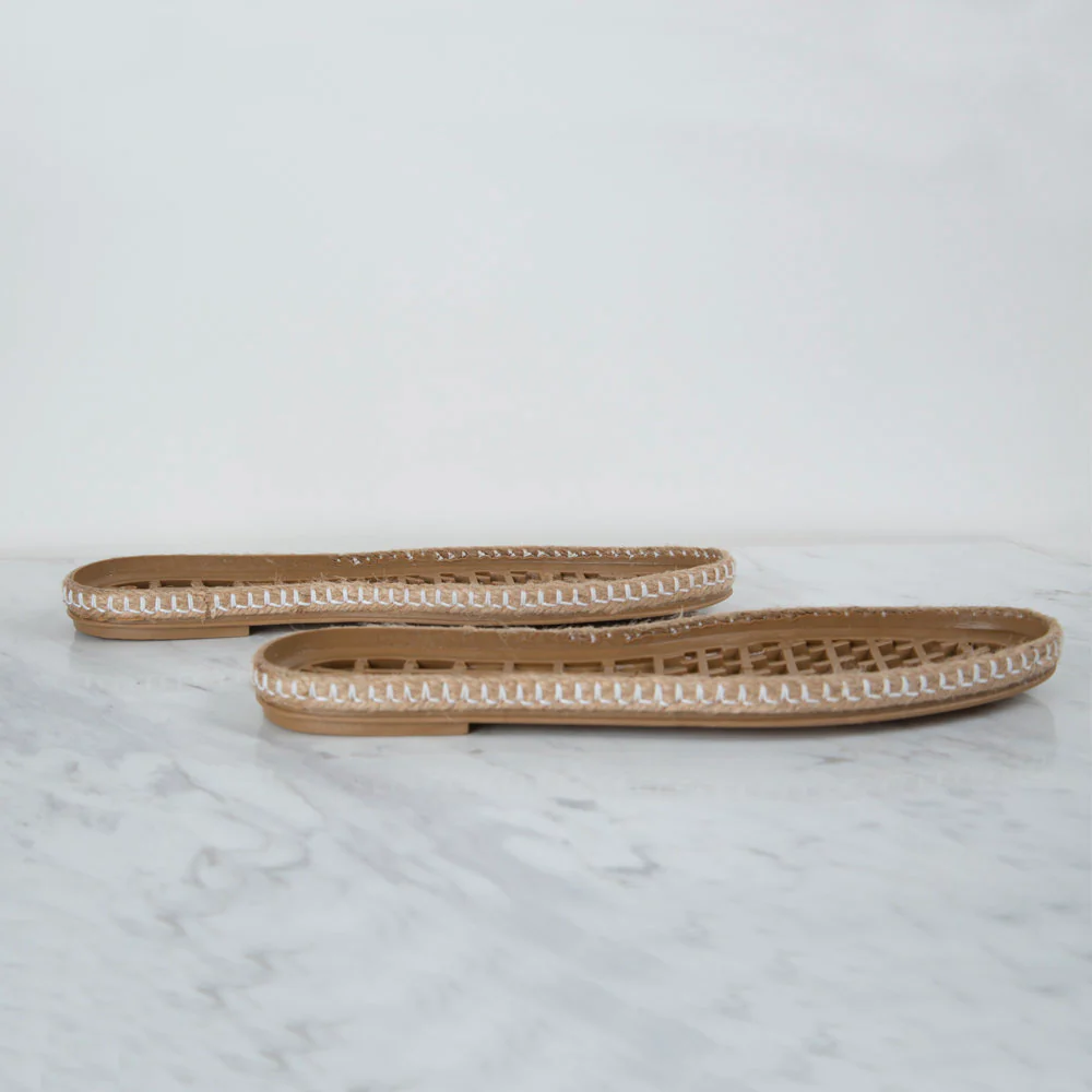 Loren Espadrille / Shoe Sole Narrow Straw Size:40 (US 9.5) Brown - Image 2