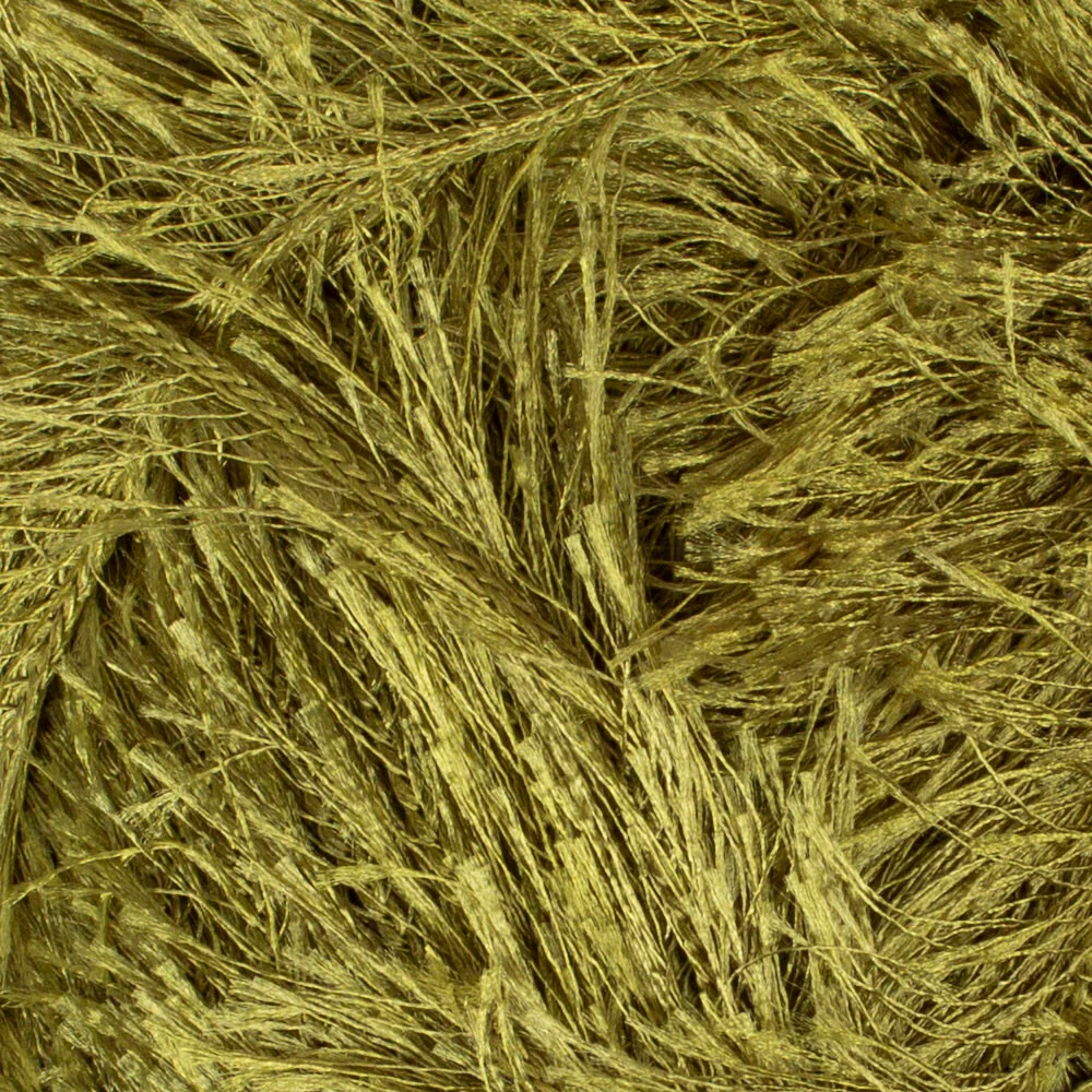 Loren Furry Knitting Yarn, Green - RF044 - Image 2