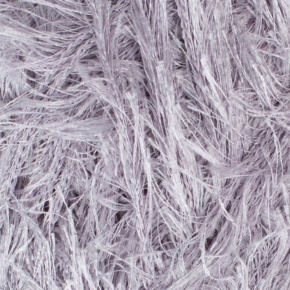 Loren Furry Knitting Yarn, Grey - RF006 - Image 2