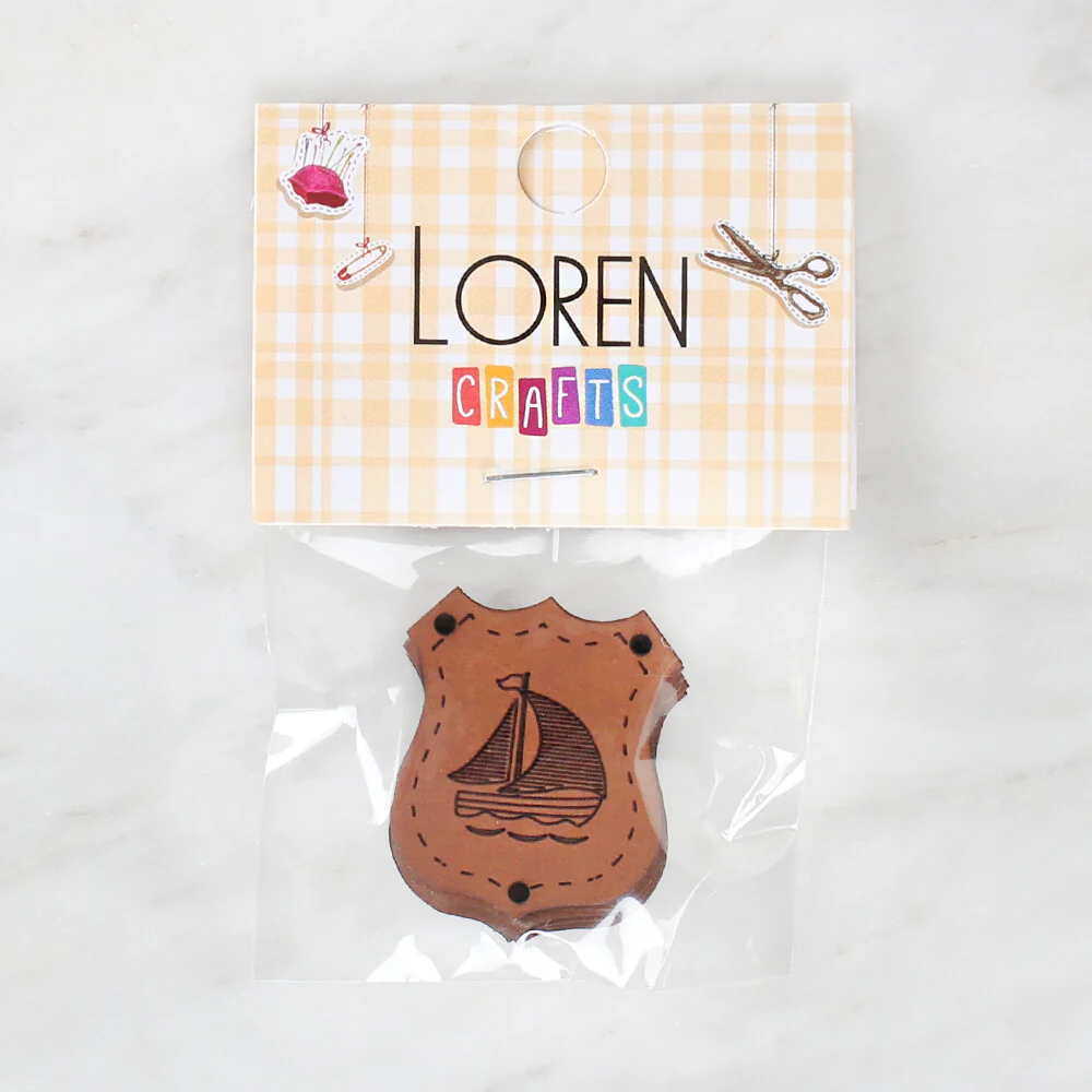 Loren Handmade Leather Button - 1525 - Image 2