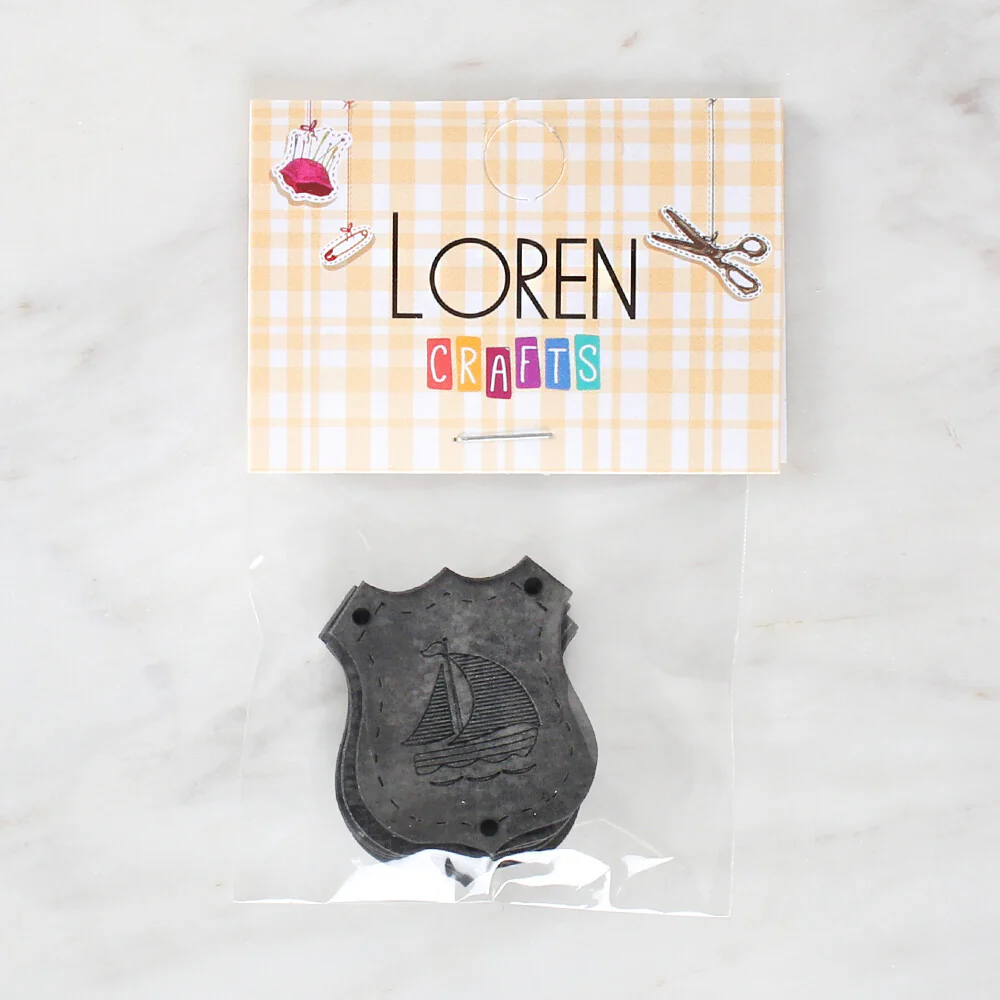Loren Handmade Leather Button - 1526 - Image 2
