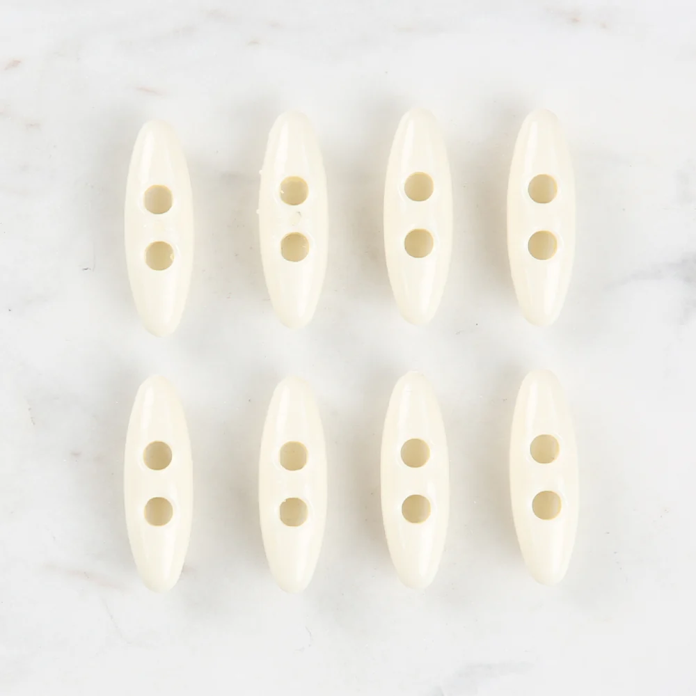 Loren Loren Crafts 8 Pack Shephard Button, Cream - 53 - Image 2