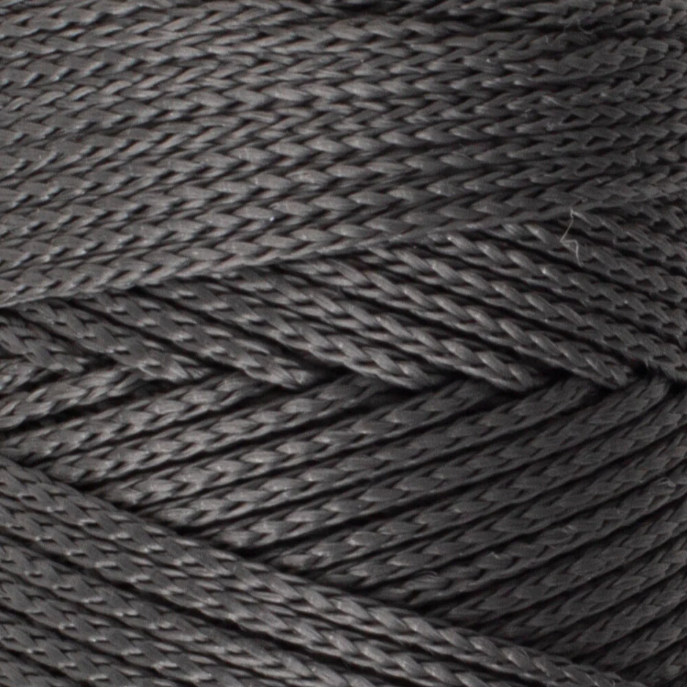 Loren Macrame Knitting Yarn, Anthracite- RM 067 - Image 2