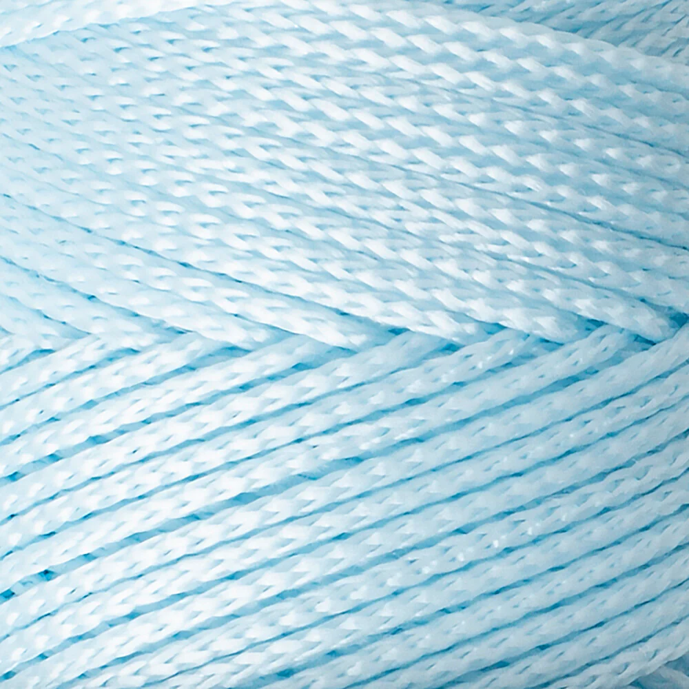 Loren Macrame Knitting Yarn, Baby Blue - RM 0221 - Image 2