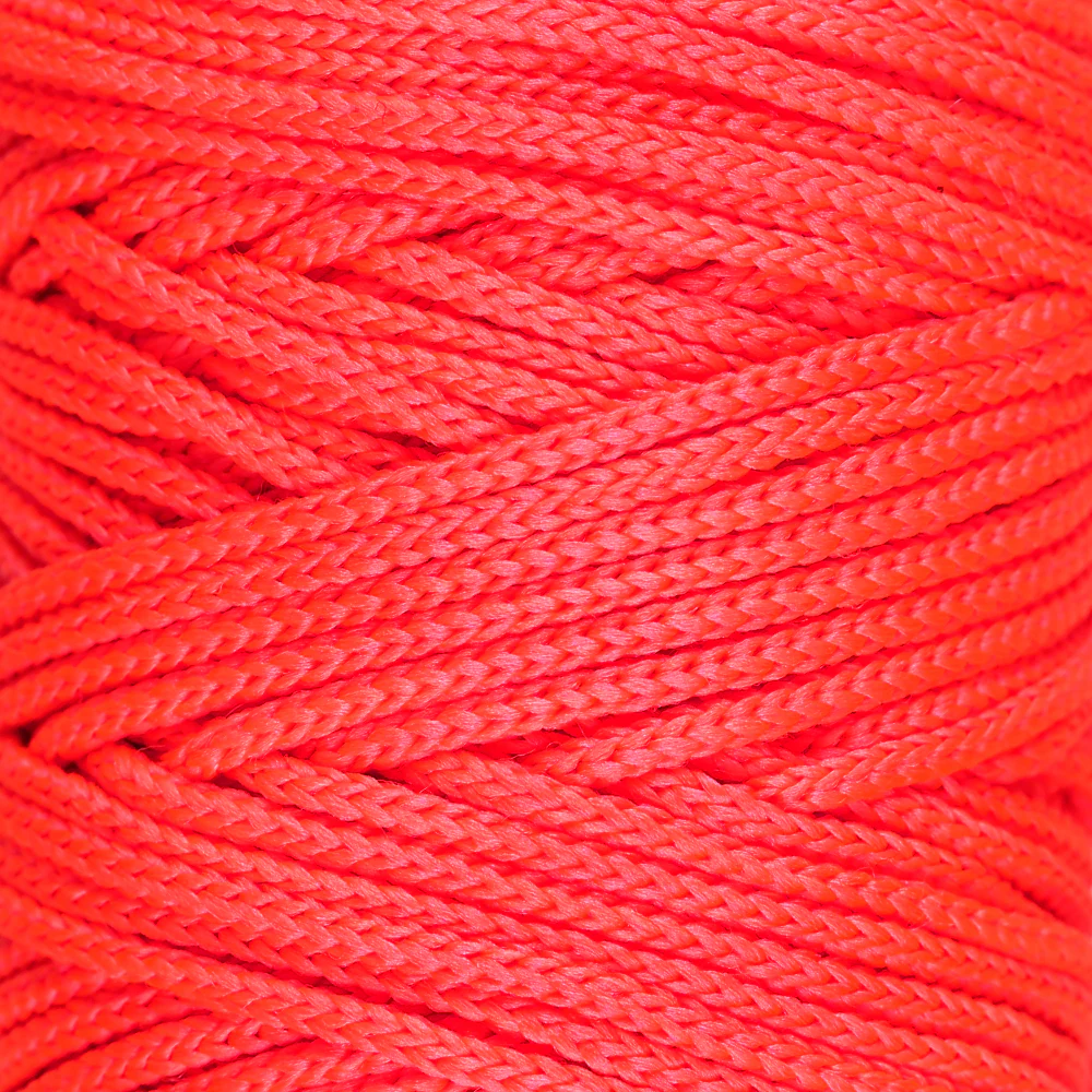 Loren Macrame Knitting Yarn, Neon Pink - L112 - Image 2