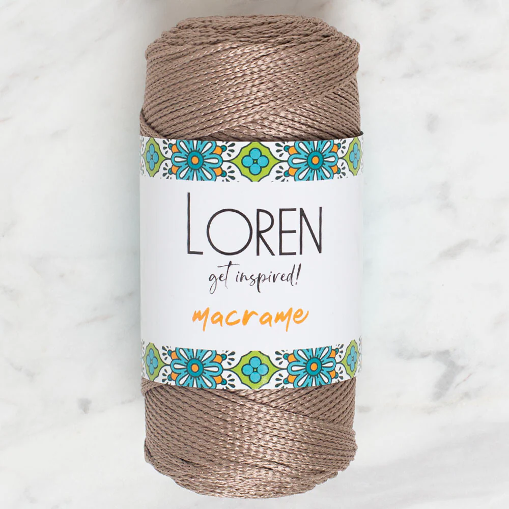Loren Macrame Knitting Yarn, Mink - RM 040