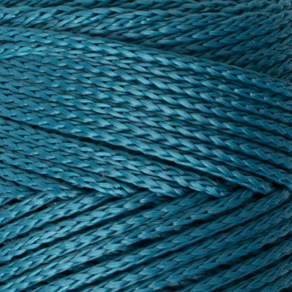 Loren Macrame Knitting Yarn, Petrol Blue - RM 0238 - Image 2