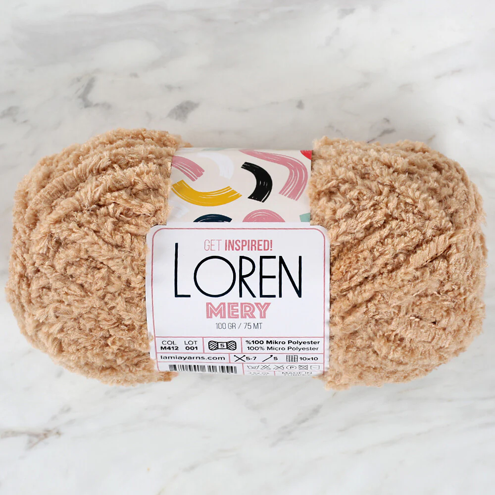 Loren Mery Yarn, Beige - M412 - Image 2