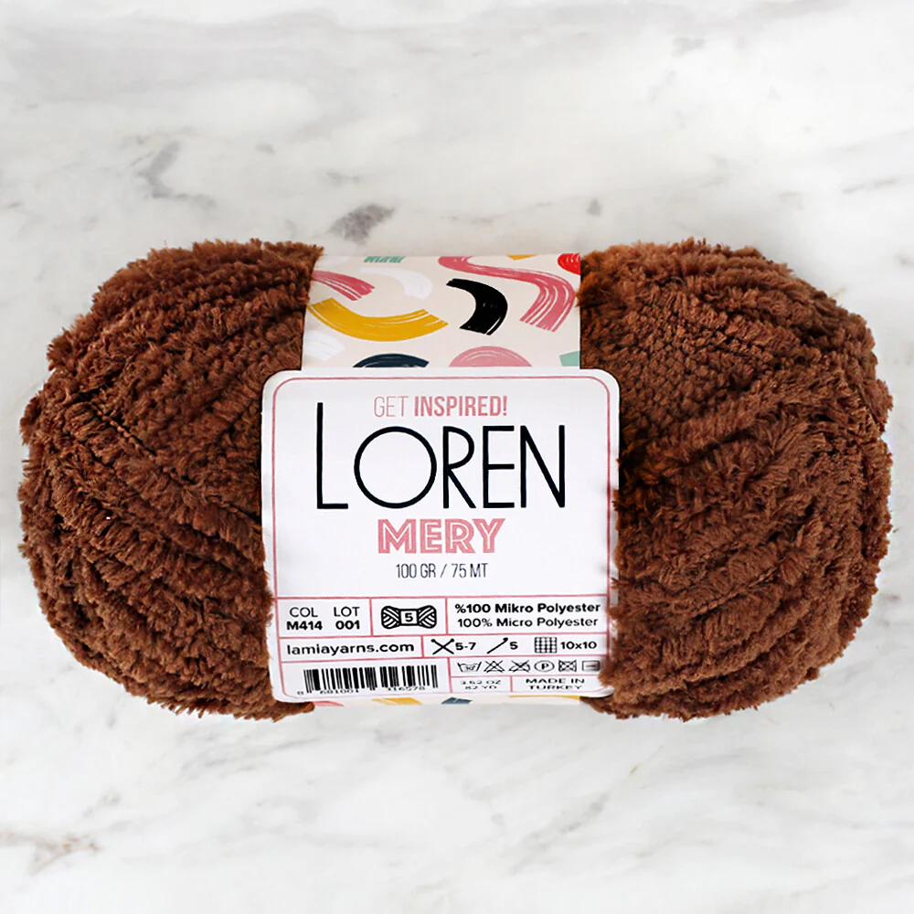 Loren Mery Yarn, Brown - M414 - Image 2