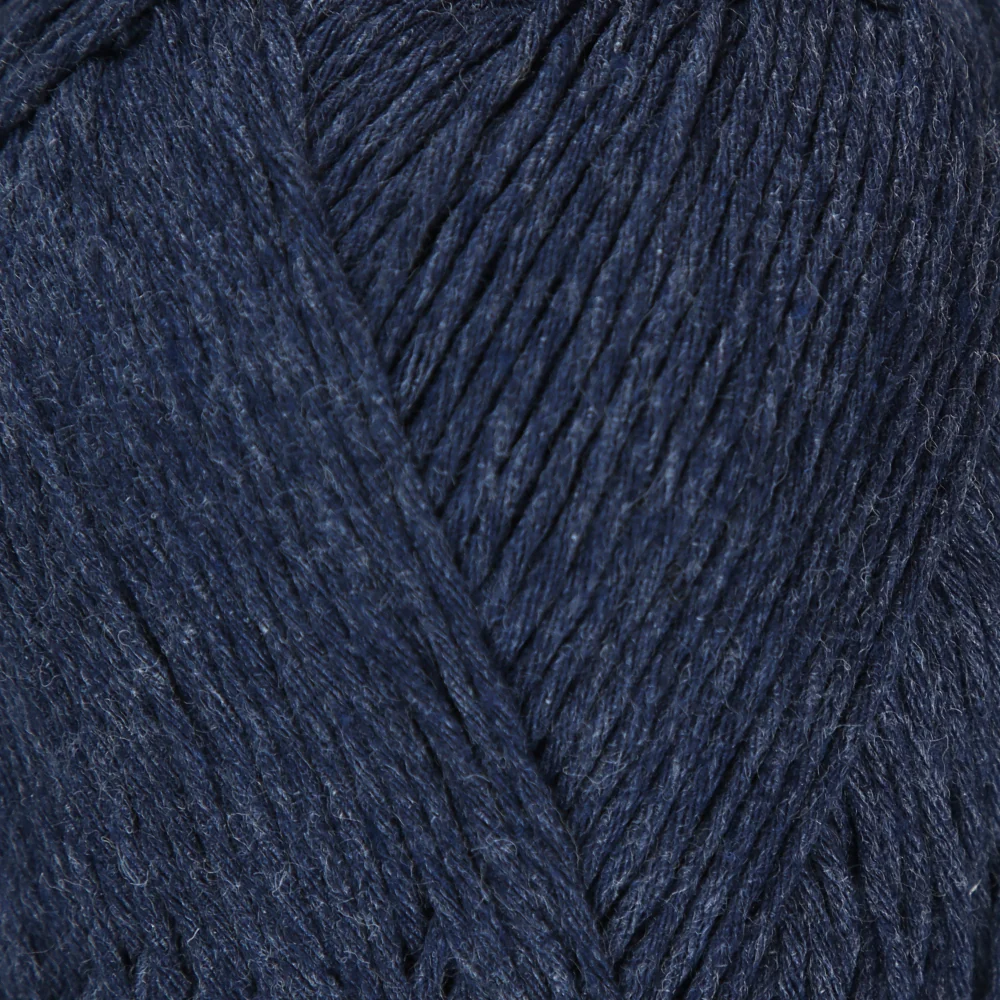 Loren Natural Cotton Yarn, Navy Blue - R103 - Image 2