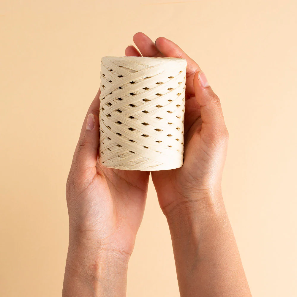 Loren Natural Raffia Paper Yarn, Purple - 42 - Image 4