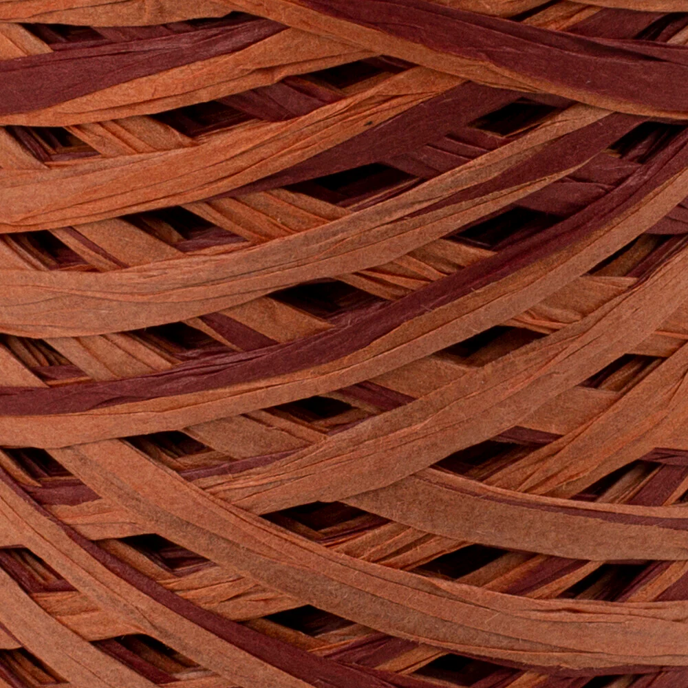 Loren Natural Raffia Paper Yarn, Variegated, 50 gr - Image 2