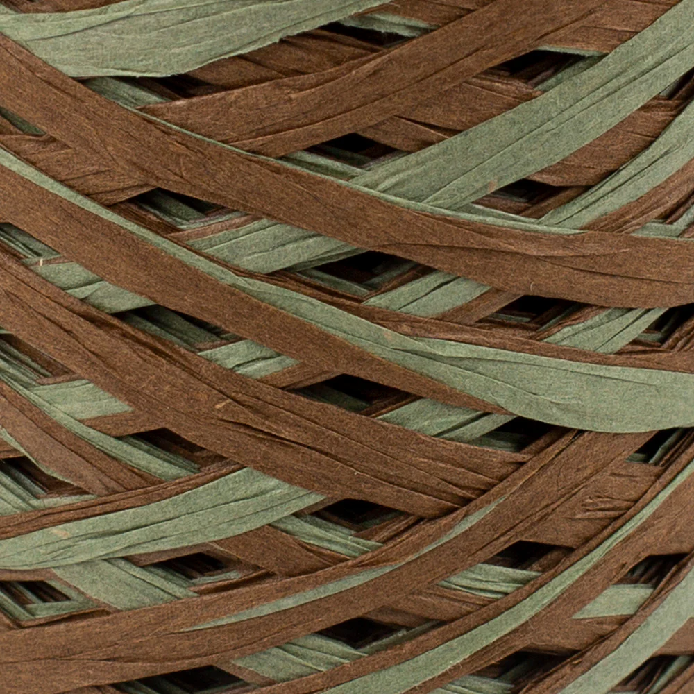 Loren Natural Raffia Paper Yarn, Variegated, 50 gr - Image 2