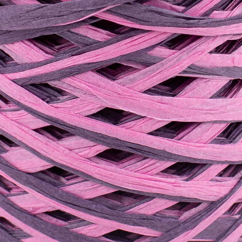 Loren Natural Raffia Paper Yarn, Variegated, 50 gr - Image 2