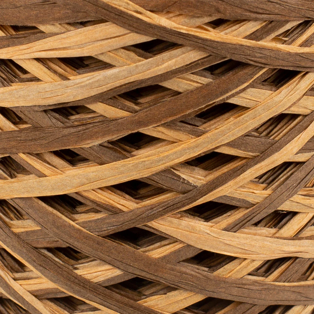 Loren Natural Raffia Paper Yarn, Variegated, 50 gr - Image 2