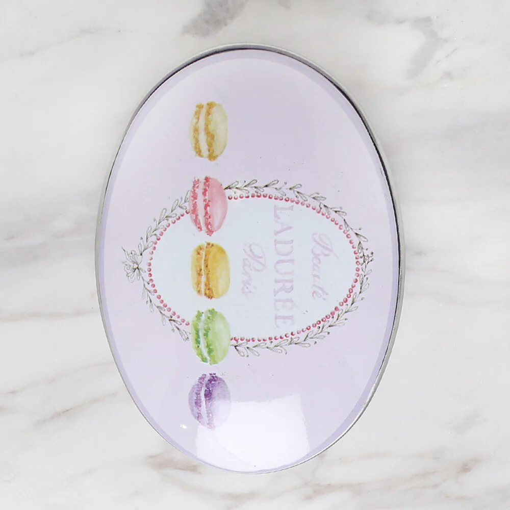Nas Oval Shaped Tin Storage Box