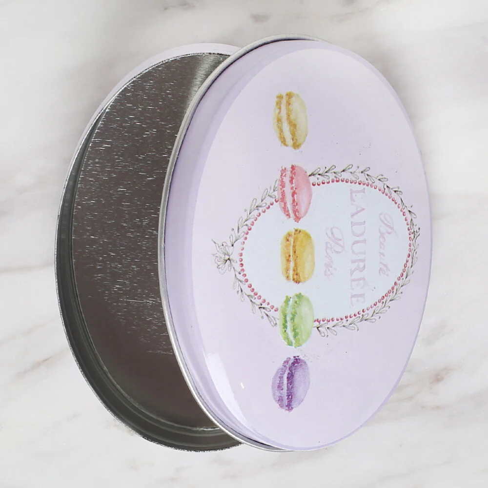 Nas Oval Shaped Tin Storage Box - Image 2