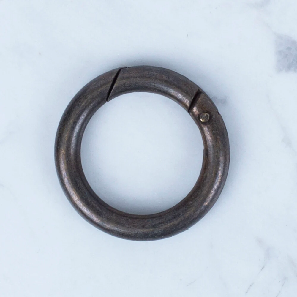 Loren Oxidised Gold Spring Ring in 2 - Image 2